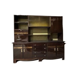 MUEBLE COMEDOR MADERA Y CRISTAL
