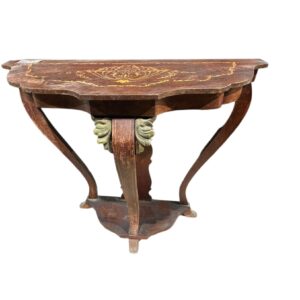CONSOLA DE MADERA CON MARQUETERIA
