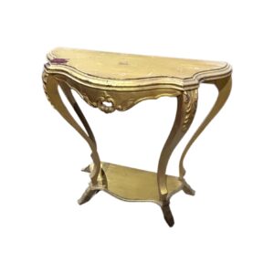 MESA RECIBIDOR DORADA