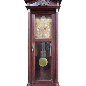RELOJ DE PIE PENDULO DE MADERA